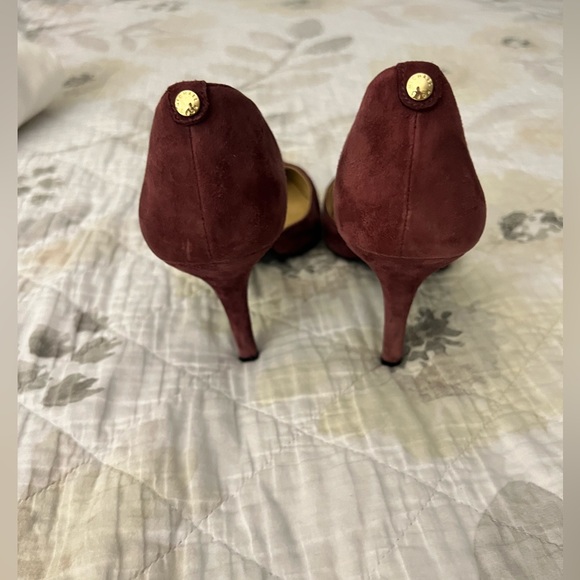 MICHAEL KORS Heels Size 9 Maroon Wine Pointed Toe - Picture 4 of 5